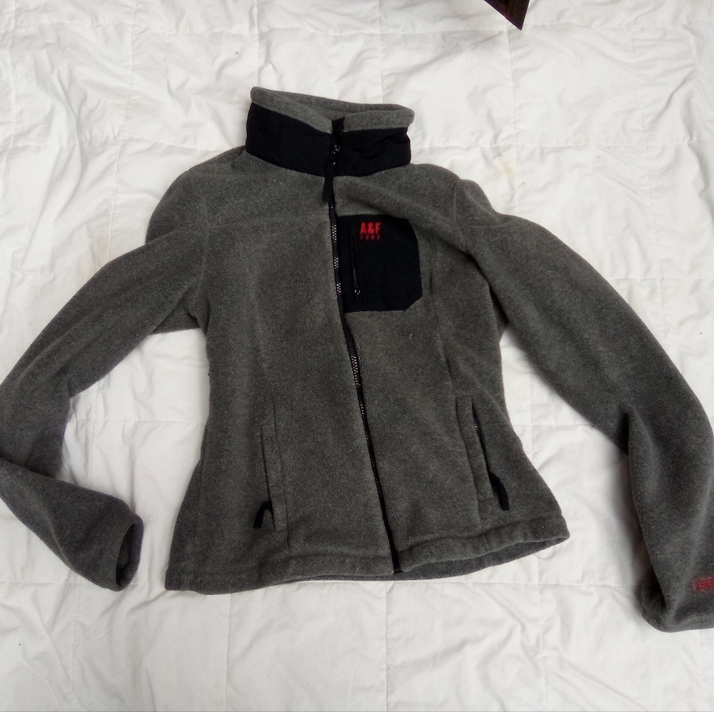 Abercrombie & Fitch Gray Utility Jacket